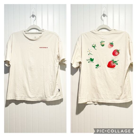 Converse Tops - Converse Strawberry Tee Shirt Size Small